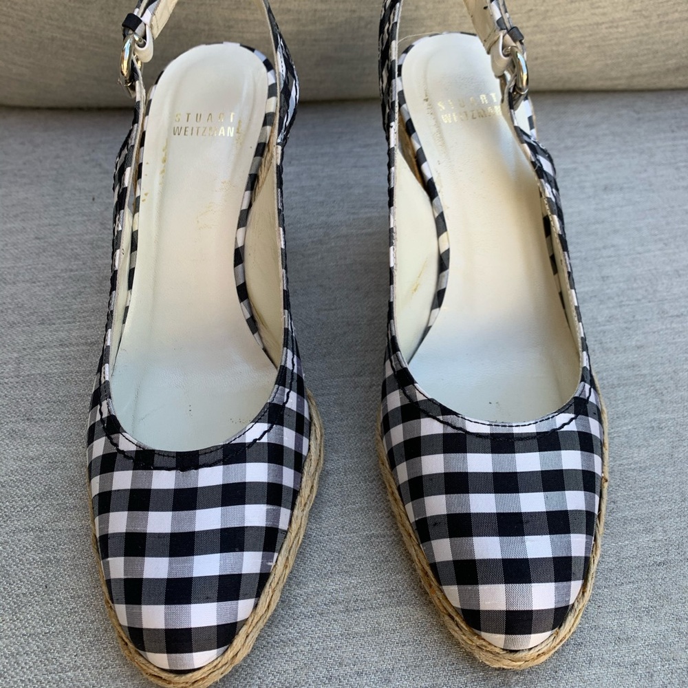 Stuart Weizmann Gosling Black & White Espadrille